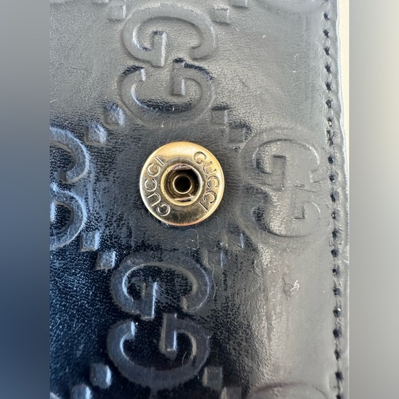 Gucci Embossed Black Leather Bifold Wallet - Picture 8 of 14